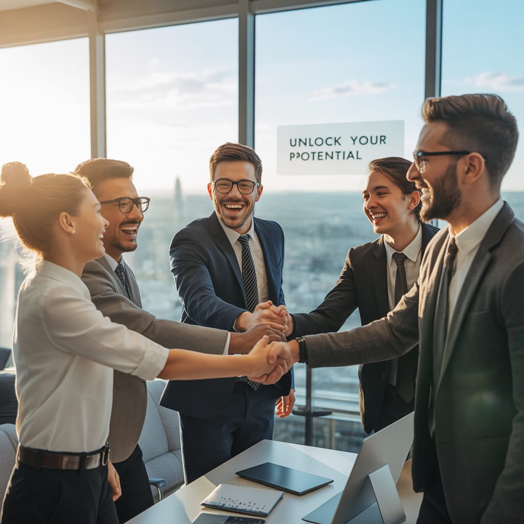 AI robot working in the office